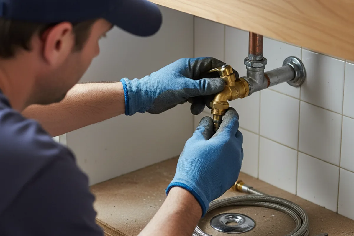 Shutoff valve and fitting work during Faucet and Fixture Repair in Camden Wyoming